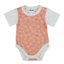Rövid ujjú mintás kislány baba body kombidressz, body