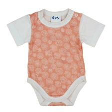  Rövid ujjú mintás kislány baba body kombidressz, body