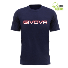 Rövid ujjú póló, Givova MA008 Kék 3XL INTL férfi póló