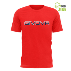  Rövid ujjú póló, Givova MA008 Piros 2XL INTL