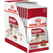  Royal Canin Medium Adult - Nedves táp közepes testű felnőtt kutya részére (10 x 140 g) 1.4 kg kutyaeledel