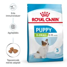  Royal Canin X-Small Puppy 1-4Kg 3Kg jutalomfalat kutyáknak