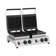 ROYAL CATERING Dupla gofrisütő - belga gofri - 2 x 1,500 W gofrisütő
