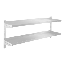 ROYAL CATERING Fali polc - 2 polc - 140 cm bútor