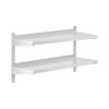 ROYAL CATERING Fali polc - 2 polc - 40 x 100 cm