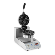 ROYAL CATERING Gofrisütő LED-del - forgatható - 1300 W gofrisütő