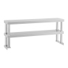 ROYAL CATERING Polc felépítmény - munkaasztal kiegészitő - 120 cm - 2 polc