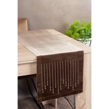  Royal glamour stílusú terítő Sötét bézs 35x220 cm lakástextília