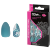 Royal Set 24 Unghii False ROYAL Glue-On Nail Tips, Overboard Stiletto, Adeziv Inclus