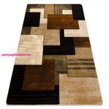  Royal szőnyeg 5367 Geometriai 3D - fekete / barna 300x400 cm lakástextília
