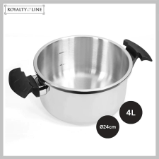 Royalty Line  24 cm-es rozsdamentes acél kukta RL-24PS4L edény