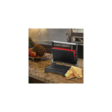 Royalty Line elektromos grill-, és panini sütő 1000W teljesítmény, piros grillsütő