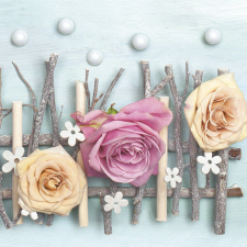  Rózsa Pastel Composition szalvéta 20 db-os 33x33 cm papírárú, csomagoló és tárolóeszköz