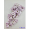  Rózsa selyemvirág fej kb 4-5cm - Halvány Lila