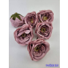 Rózsa szép nyílott bibés selyemvirág fej rózsafej 7 cm - Mályva