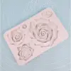  Rózsa szilikon fondant formázó