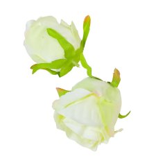  Rózsa virágfej D7cm ivory 301 24db/csom dekorációs kellék