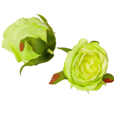  Rózsa virágfej D7cm menta 12db/csom dekorációs kellék