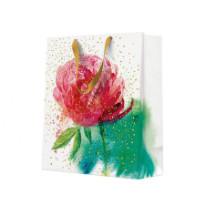 Rózsa Watercolor papír ajándéktasak 20x25x10 cm ajándéktasak