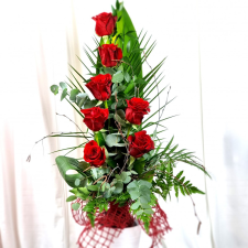  Rózsacsokor vörösrozsa_hétszál_001 virágküldés