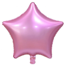  Rózsaszín Matt Pink csillag fólia lufi 44 cm party kellék