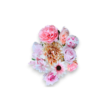  Rózsaszín művirág dekoráció tortára sütés és főzés