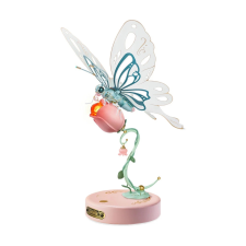 Rózsaszín pillangó mechanikus 3D puzzle puzzle, kirakós