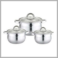  Rozsdamentes acél edénykészlet – 6 részes, PL-10012-2 edény