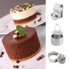 Rozsdamentes acél köralakú sütemény (Mousse) forma Kör sütés és főzés