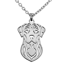  Rozsdamentes acél kutyás medál nyaklánccal medál