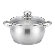  rozsdamentes acél lábas üvegfedővel 18 cm, 2,8 l SG-19033 edény