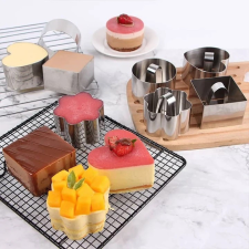  Rozsdamentes acél sütemény (Mousse) forma konyhai eszköz