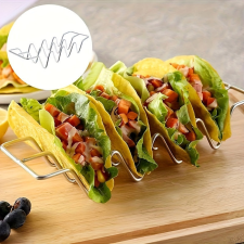 Rozsdamentes acél taco tartó állvány konyhai eszköz