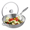  Rozsdamentes acél wok üveg tetővel 32 cm 10038406