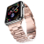 Rozsdamentes vastag acél szíj Apple Watch 42/ 44/ 45/ 49 mm fém óraszíj rose gold színű Alphajack