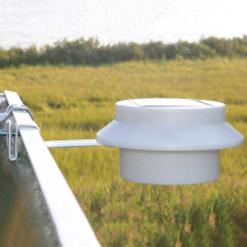 RPP Napelemes ereszcsatornára vagy kerítésre szerelhető LED lámpa, fehér, 2 db kültéri világítás