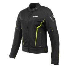RSA Bolt női motoros kabát fekete-fehér-fluo sárga motoros kabát