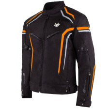RSA Compact 2 motoros kabát fekete-szürke-narancssárga motoros kabát