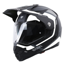 RSA Enduro sisak RSA MX-01 EVO fekete-fehér-szürke bukósisak