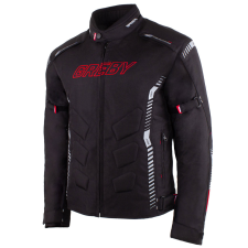 RSA Greby 2 motoros kabát fekete-szürke-piros motoros kabát