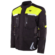 RSA Storm motoros kabát fekete-szürke-fluo sárga motoros kabát