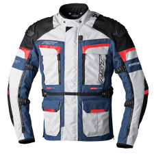 Rst pro series adventure-x dzseki textil - ezüst/kék/piros motoros kabát