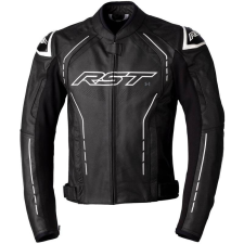 RST S1 CE bőrdzseki - fekete/fekete/fehér méret S motoros kabát