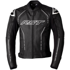 RST S1 CE bőrdzseki - fekete/fekete/fehér méret S motoros kabát
