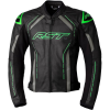 RST S1 CE Bőrdzseki - Fekete/Szürke/Neon Zöld Méret L