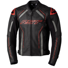 RST S1 CE Bőrdzseki - Fekete/Szürke/Piros Méret 3XL motoros kabát