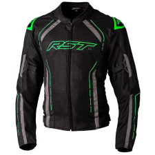  RST S1 Mesh CE Textil Dzseki - Fekete/Neonzöld Méret M motoros kabát