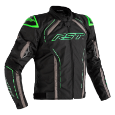 RST S-1 Kabát Textil Fekete/Szürke/Neonzöld Méret M motoros kabát