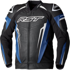 RST tractech evo 5 bőrdzseki férfi - kék/fekete/fehér motoros kabát