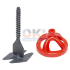 RUBI Cyclone Csavaros szintező 500db FEJ + 1000db TALP, 1mm fuga, 3-20mm laphoz (ru35937cs21)